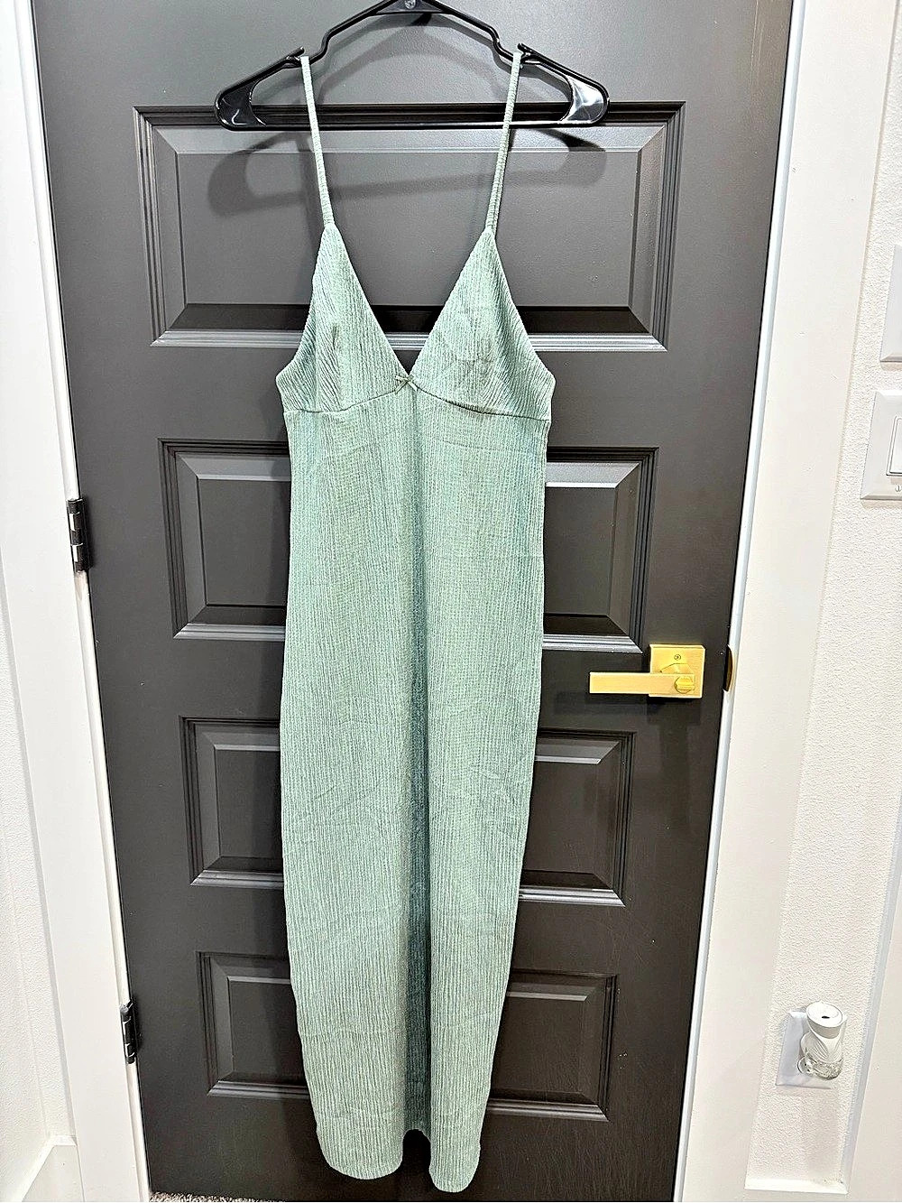 Pull&Bear Sage Green Strappy Maxi Dress NWT